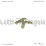 Ciondolo Lettera K in Acciaio Inox 11x10mm