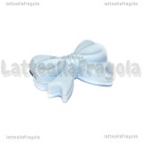 Fiocco in silicone Azzurro 25x18x10mm