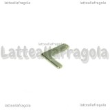 Ciondolo Lettera L in Acciaio Inox 11x10mm