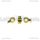 Portapendente in metallo oro antico 9x4mm