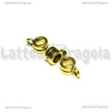 Portapendente in metallo oro antico 9x4mm