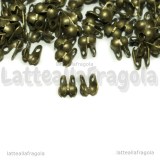25 Coprinodo in rame color bronzo 4x3.5mm