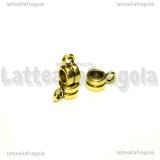 Portapendente in metallo oro antico 9x4mm