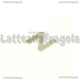 Ciondolo Lettera N in Acciaio Inox 11x10mm