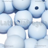 3 Perle in Silicone Azzurro 12mm