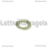Ciondolo Lettera O in Acciaio Inox 11x10mm