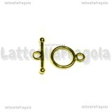Chiusura Composta in metallo Gold Plated 14x10mm e 16mm