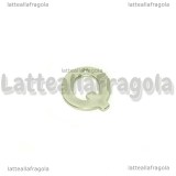 Ciondolo Lettera Q in Acciaio Inox 11x10mm