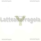 Ciondolo Lettera Y in Acciaio Inox 11x9mm