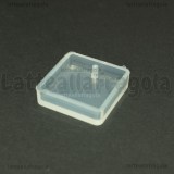Stampo Quadrato per ciondolo con foro in silicone 28x28mm