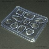 Stampo Gemme lucide  in silicone rigido 75x60mm