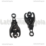 Connettore Pipistrello in metallo smaltato nero 21x10mm