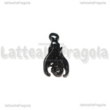 Connettore Pipistrello in metallo smaltato nero 21x10mm