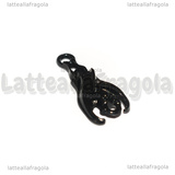 Connettore Pipistrello in metallo smaltato nero 21x10mm