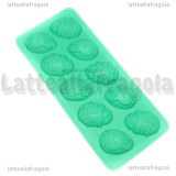 Stampo Pasqua Kawaii in silicone 22.5x10x1.8cm