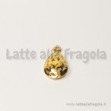 Ciondolo apribile filigranato gold plated goccia 22x12mm