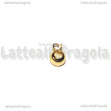 Portapendente in Acciaio Inox Dorato 10x6mm