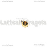 Portapendente in Acciaio Inox Dorato 10x6mm