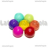 7 Perle Arcobaleno in vetro 10mm