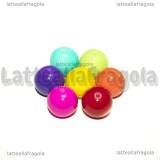 7 Perle Arcobaleno in vetro 10mm