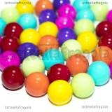 7 Perle Arcobaleno in vetro 10mm