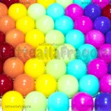 7 Perle Arcobaleno in vetro 10mm