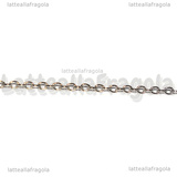 1 Metro di Catena in Acciaio Inox 2x1.5mm