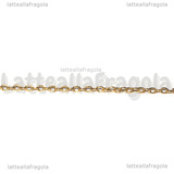 1 Metro di Catena in Acciaio Inox Dorato 2x1.5mm