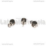 Portapendente Cubo in Acciaio Inox 7x4mm