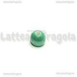 5 Perle in Ceramica Turchese 8mm