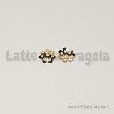 20 coppette copriperla in filigrana gold plated 8mm