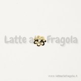 20 coppette copriperla in filigrana gold plated 8mm