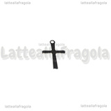 3 Ciondoli Croce in Acciaio Inox 15.5x9.5mm