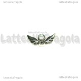 Charm Ali con base 1mm in metallo argento antico 13mm
