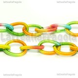 96cm di Catena Arcobaleno maglie 13x9mm in tessuto