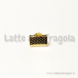 Capocorda per organza in metallo gold plated 10x8mm