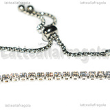 Bracciale Tennis In Acciaio Inox con Cubic Zirconia