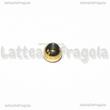 10 Sfere in Acciaio Inox Dorato 4mm
