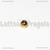 10 Sfere in Acciaio Inox Dorato 4mm