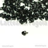 20 Coprinodo in metallo smaltato nero 4x3.5mm 