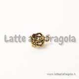 Portapendente filigranato in metallo Toni dorati 12x6mm