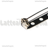 5 Basi Spilletta in Acciaio Inox 33x5mm