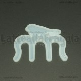 Stampo in silicone Segnalibro con Uccellino lucido diametro 10x8cm