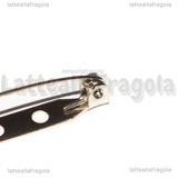 5 Basi Spilletta in Acciaio Inox 33x5mm