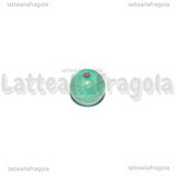 5 Perle in Pasta di Turchese azzurro 8mm