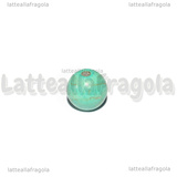 5 Perle in Pasta di Turchese azzurro 8mm