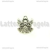Ciondolo Angelo in metallo argento antico 20x14mm