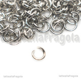 100 Anellini apribili in Acciaio Inox 4x0.8mm