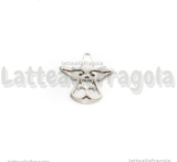 Ciondolo Angelo Filigranato in Acciaio Inox 16x15mm