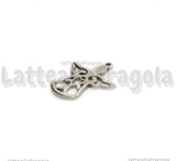Ciondolo Angelo Filigranato in Acciaio Inox 16x15mm